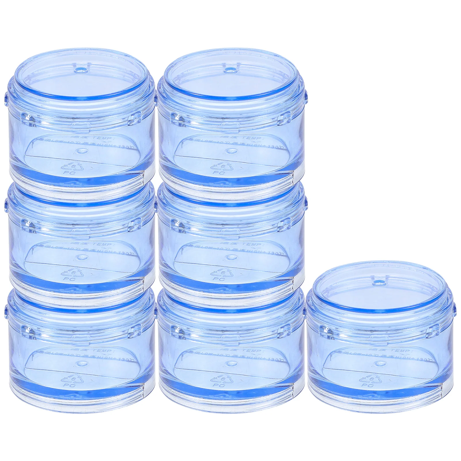 

Portable Pill Box 7 Day Organizer Round Stacking Container for Medication Weekly Travel Small Stackable Cylinder Case