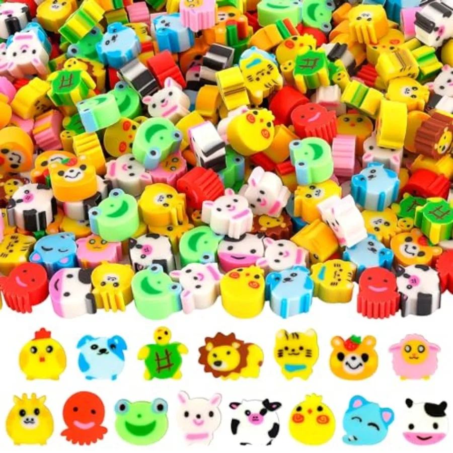 

240 Pcs Mini Erasers Pencil Erasers s Eraser for Classroom Prizes Gts Supplies Back to School Party Favors