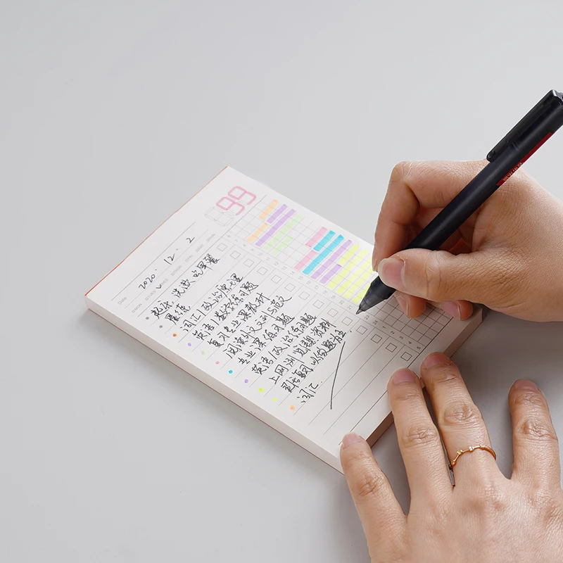 Daily Plan Task List Time Management Todolist Memo Notes Non-sticky Study Plan Countdown Notebook Daily Planner Book Checklist