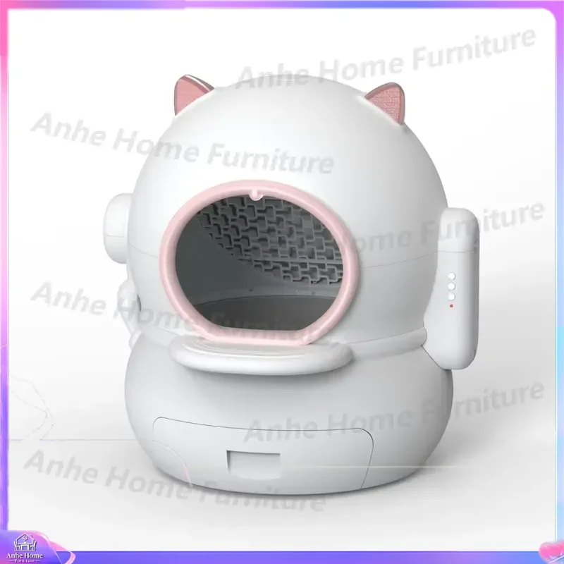 Large Capacity Automatic Cat Litter Box with Anion Odor Control Anti Splash Anti Tracking Self Cleaning Kitty Toilet