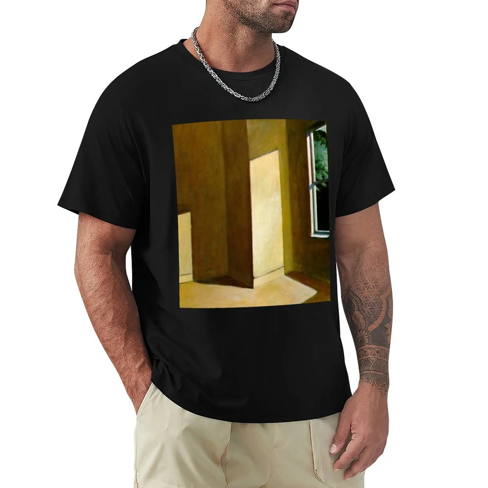 Sun in an Empty Room-Edward Hopper T-Shirt Breathable Travel T-Shirt