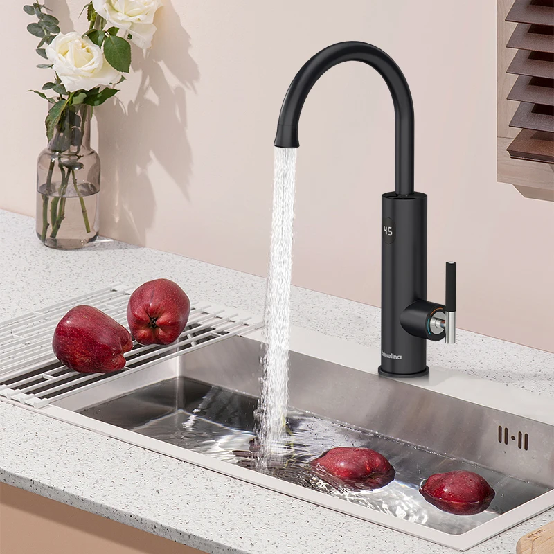 3200 W elektrischer Warmwasserbereiter, 220 V, Durchlauferhitzer, Küchenarmatur, Mischbatterie, 2-in-1-Heizsystem für fließendes Wasser, elektrischer Geysir