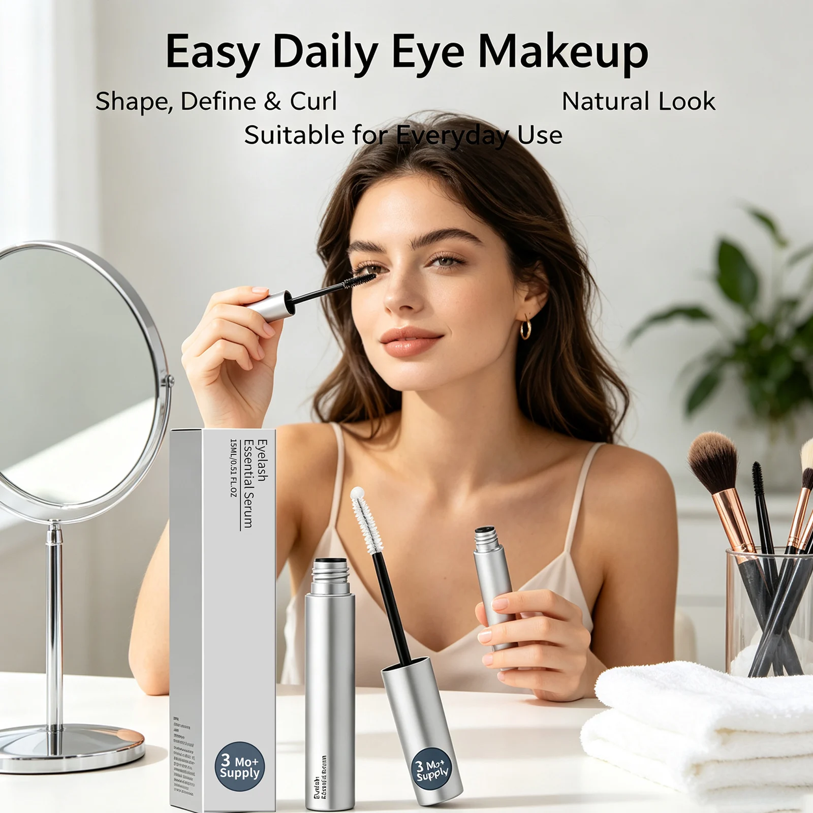 Eyelash Curling Serum Nourishing Fuller Thicker Looking Eyelashes Reducing Shedding Defined Eye Makeup Hydrating Eyelash Essence