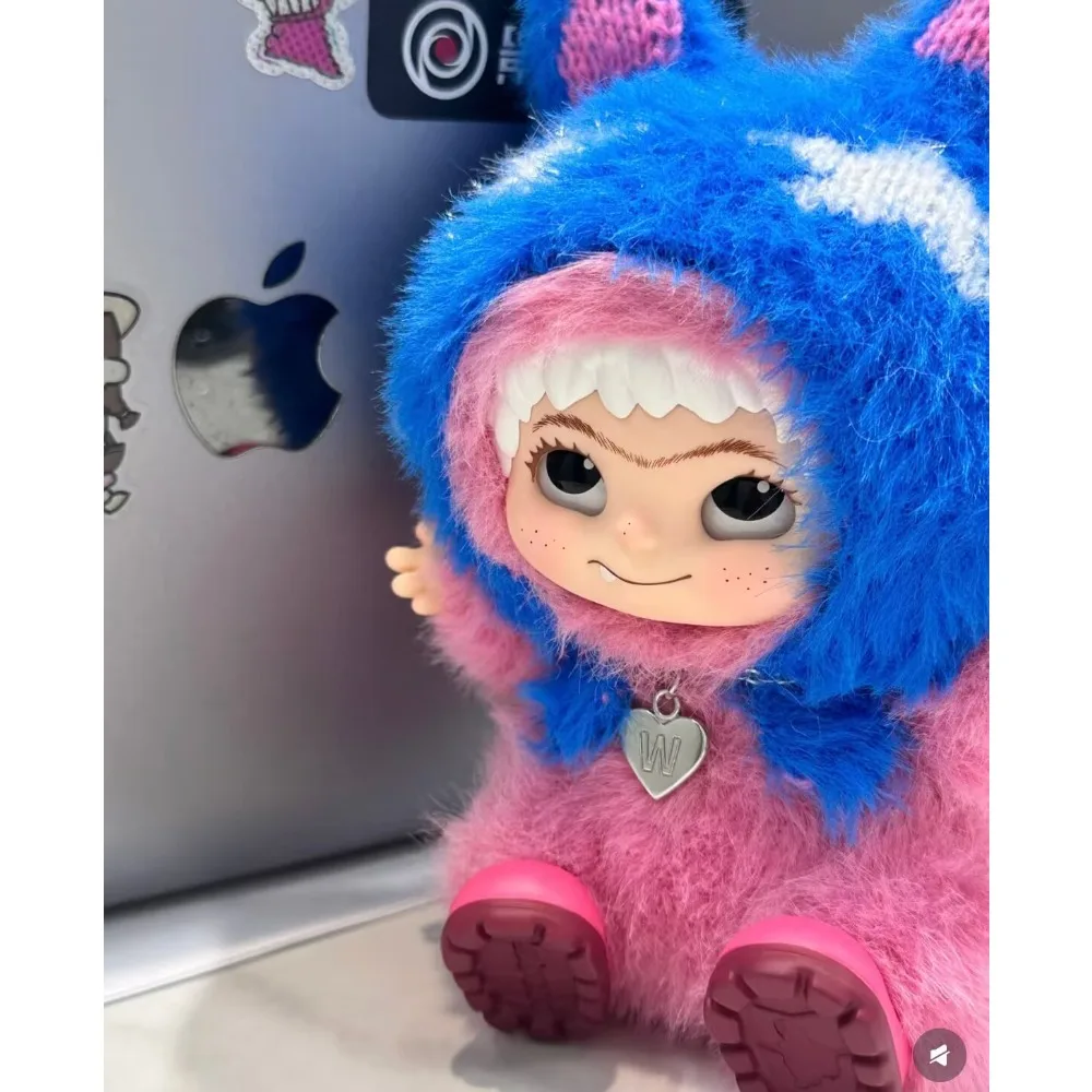 WAKUKU – boîte aveugle de la série Party tendance, poupée en peluche faite à la main, cadeau mystère pour les cheveux, amoureux de la mode, jouet de collection avec visage en vinyle
