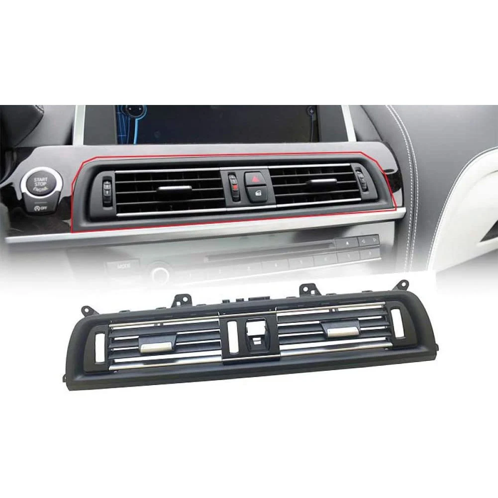 Car Console Air Conditioner AC Vent Grille Outlet Panel for 6 Series F06 F12 630 635 640 645 650 2011-2018,Middle