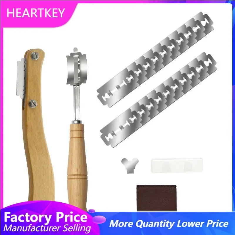 

Specialty Bread Arc Curved Knife Wood Handle Western Baguette Cutting French Toast Bagel Cutter Bread Repair Knife Set