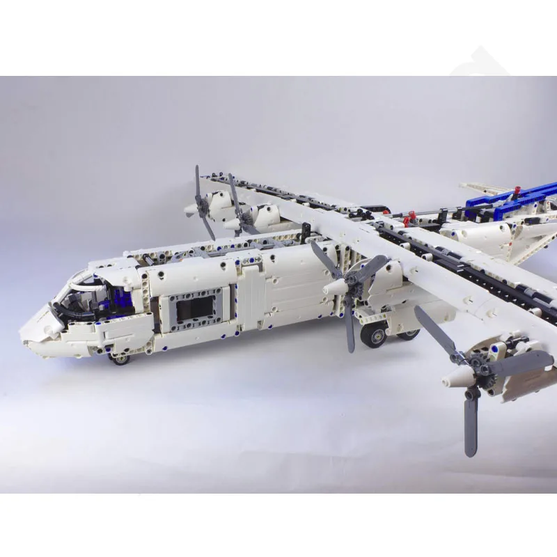 42145 kompatybilny z MOC-36862 4 śruba silnika elektryczny Transport Airliner montaż klocków chłopiec prezent urodzinowy