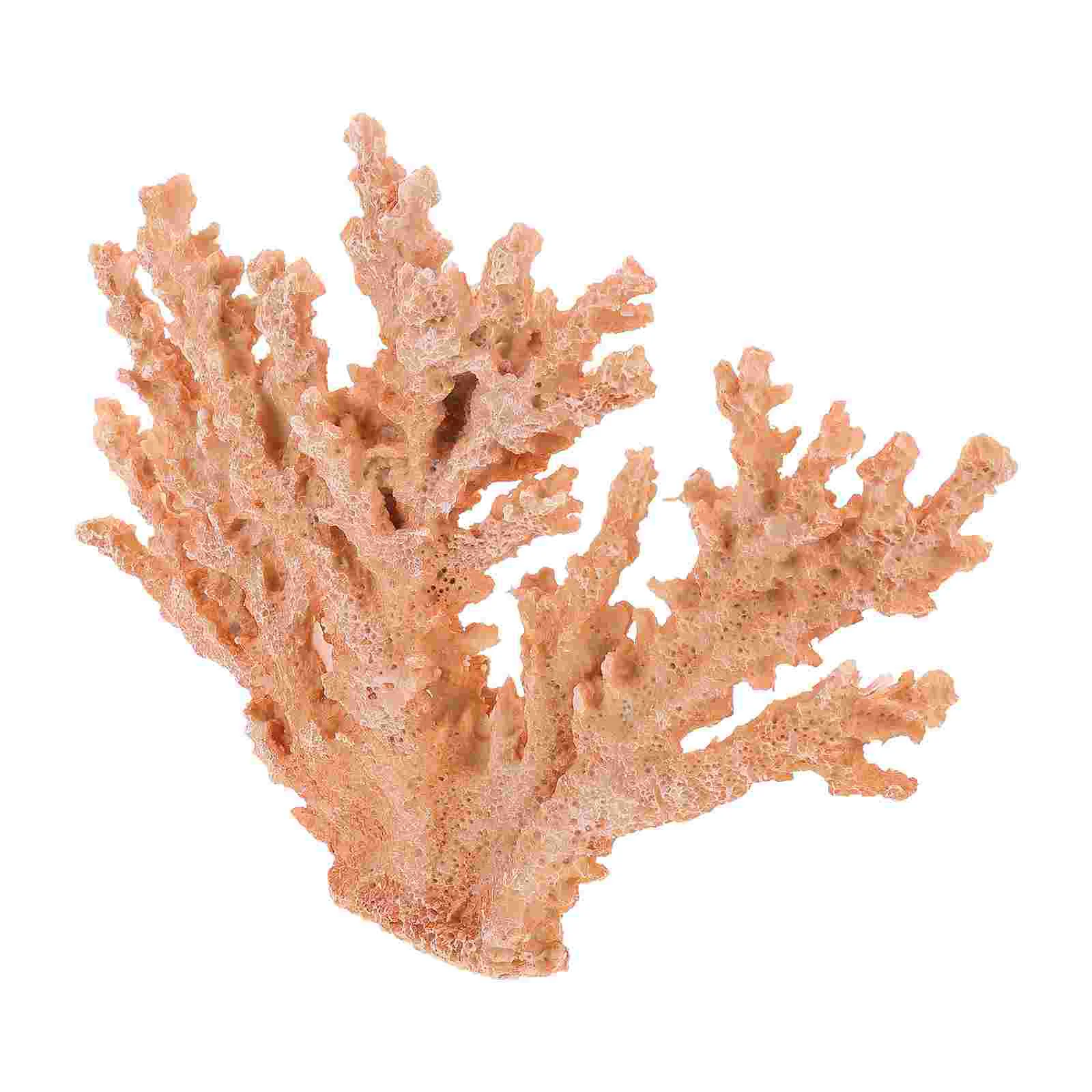 Artificial Eucalyptus Coral Ornaments Vases Home Decor Glass Decorative Figurine Sculptures