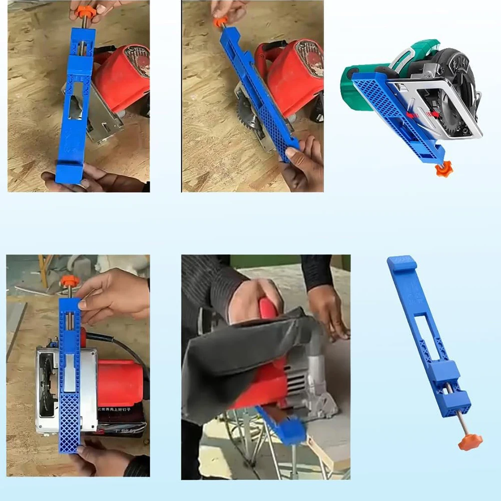 Imagem -05 - Guia de Base para Máquina de Corte Ajustável Serra Circular Fresagem Braçadeiras de Posicionamento Serra Circular Elétrica Braçadeiras de Posicionamento