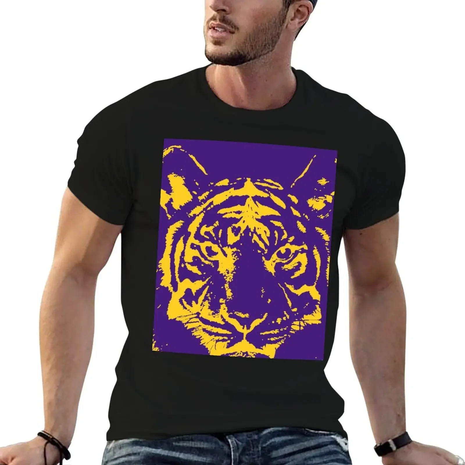 Royal Tiger Gameday Dress Bayou Bengal Yellow Sleeveless Top graphics street wear mens graphic T-Shirt anime shirts men