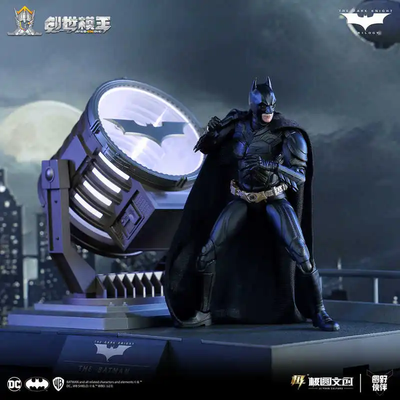 Originals Assembly Model The Dark Knight Batman Bat Signal Action Figure Justice League Bruce Wayne Collectible Doll Kids Toy