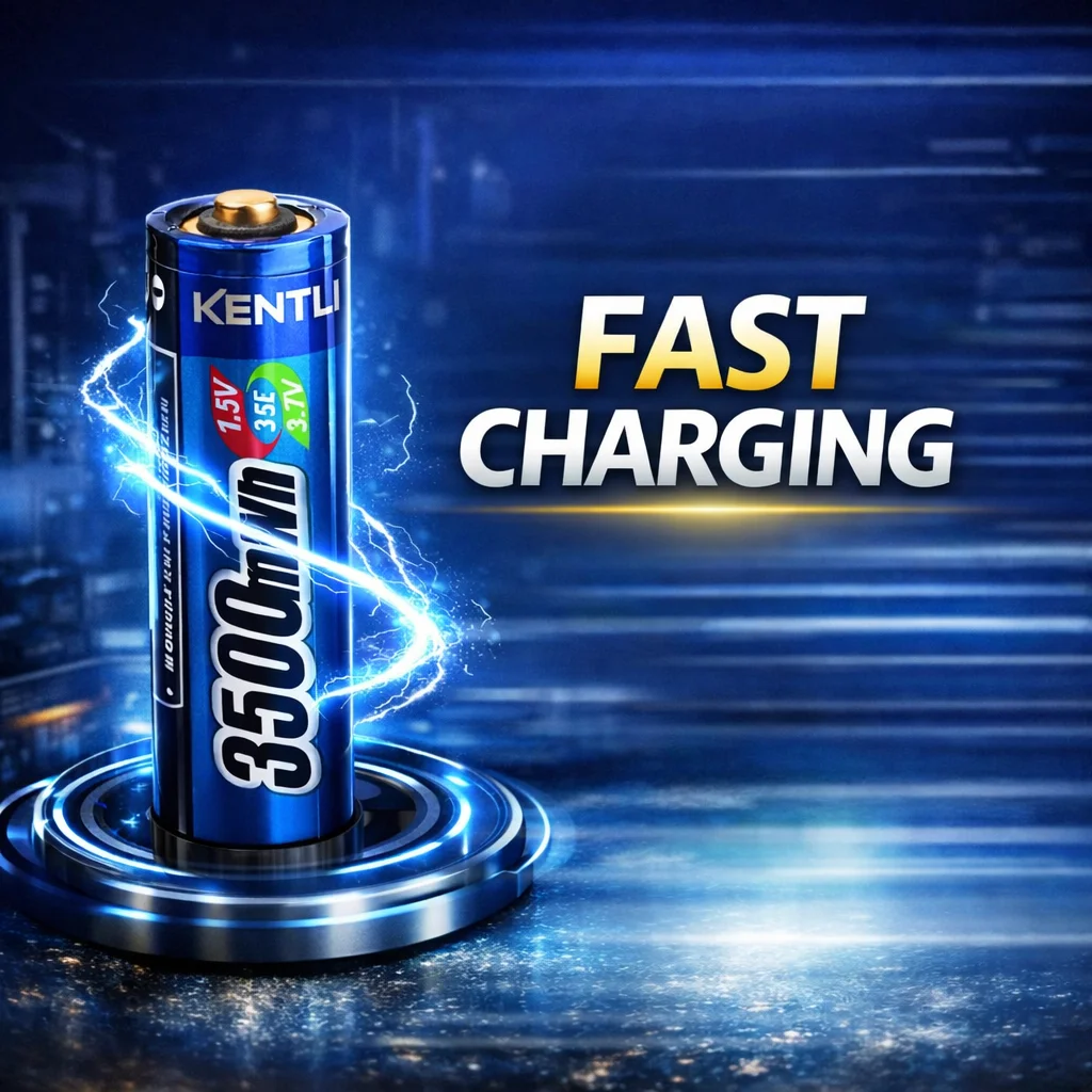 4PCS KENTLI AA Lithium Batteries 1.5v 3500mWh Rechargeable Wholesale Price for Electronic Products
