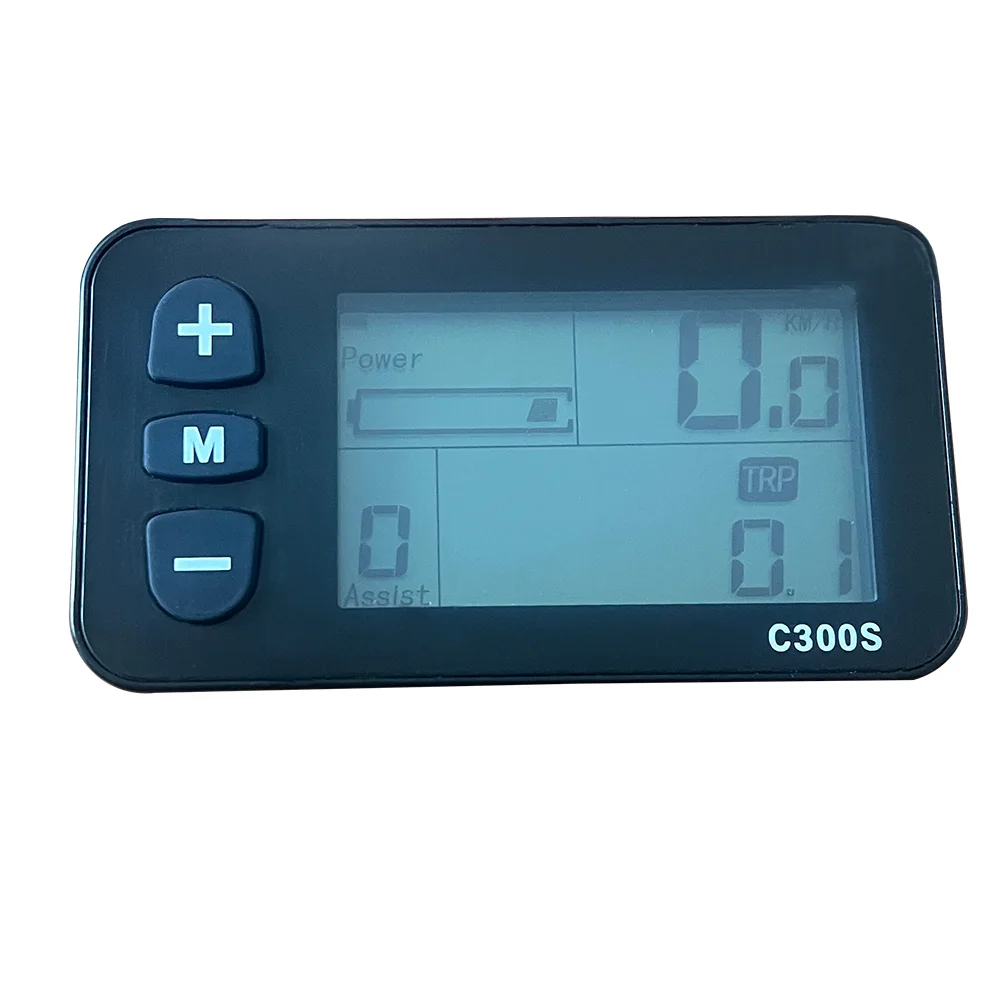 

C300S LCD Display 36V48V E-Bike Variable Speed Bike Electric Motorcycle Speedometer Mountain Bike Speed Control Panel