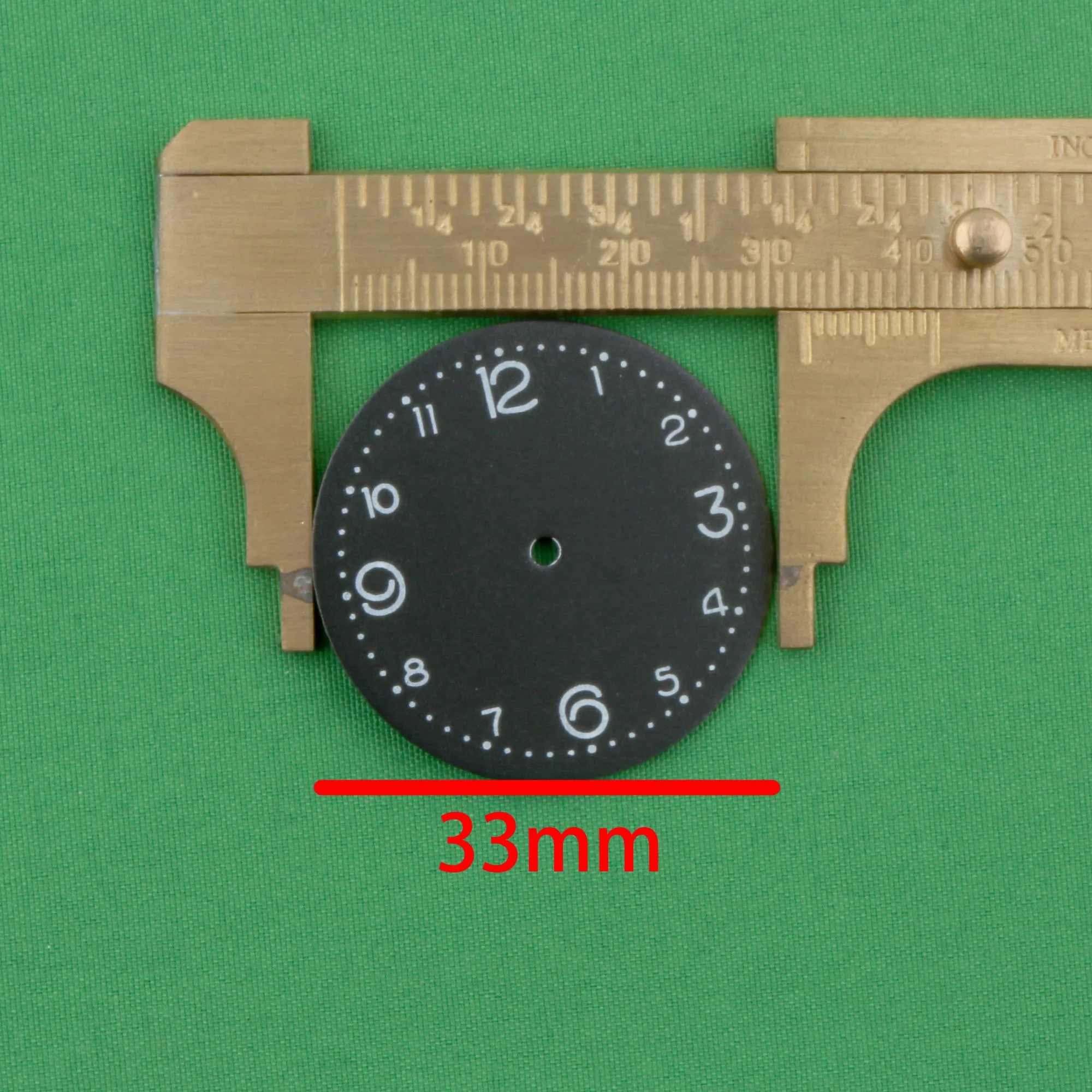 Esfera de reloj 33mm para 2035 dial sl68 pc21 dial pc20 dial gl68 dial negro plateado rojo esfera de reloj 2033 dial 2036 dial sp68