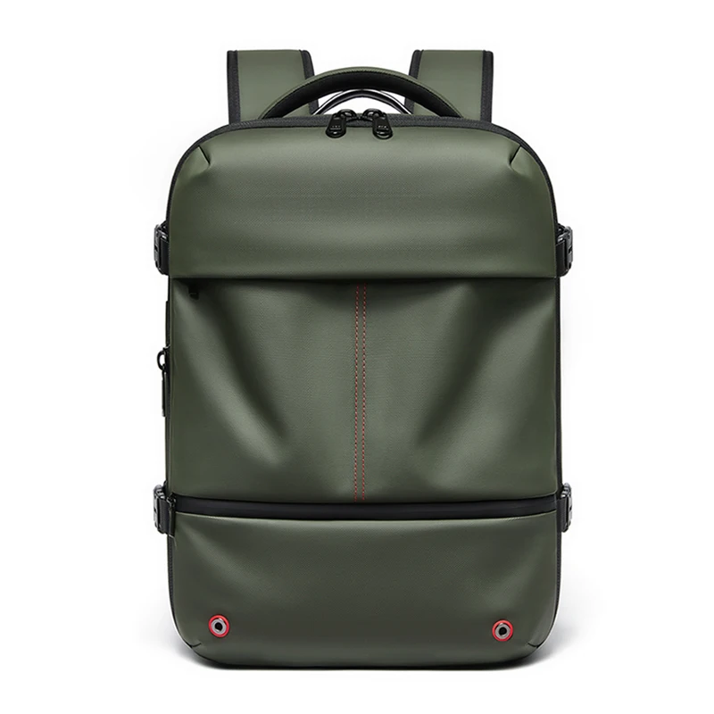 Casual reisrugzak 16-inch vacuümcompressie Laptoprugzak USB-opladen schoolrugzak Uitgebreide wandel-zakelijke rugzak