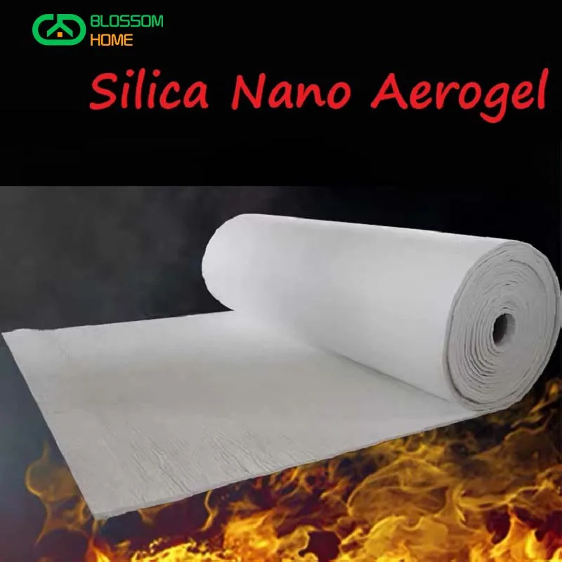 Manufacturers Supply Nano Aerogel Felt Silica Insulation Felt High Temperature Pipe Tuyere Insulation Aerogel Thickness 3/6/10mm