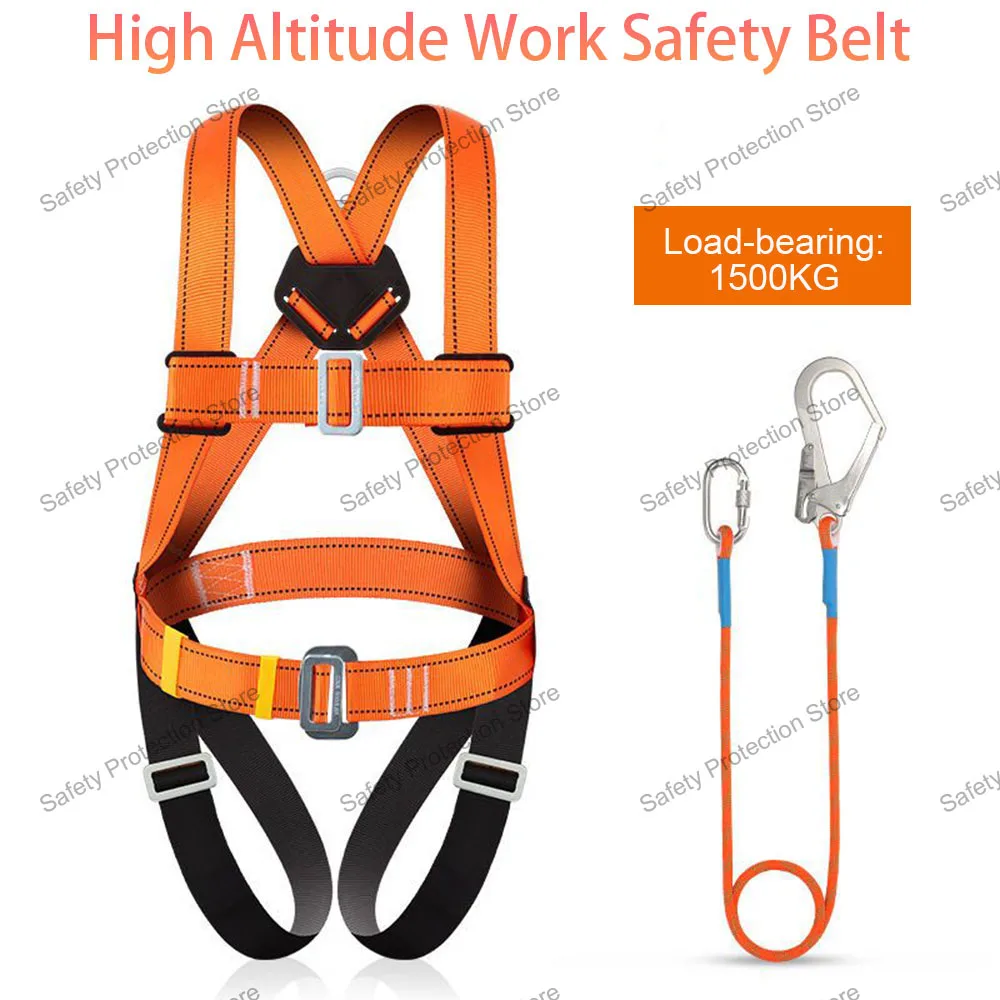 Five-point High Altitude Work Safety Belt Full Body Safety Harness Outdoor Climbing Training Construction Protective Equipment