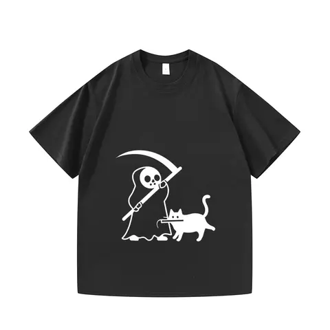 2025 Halloween Pure Cotton T-shirt with Fashionable Printing, Soft and Breathable Round Neck Fashionable Unisex T-shirt Vlone