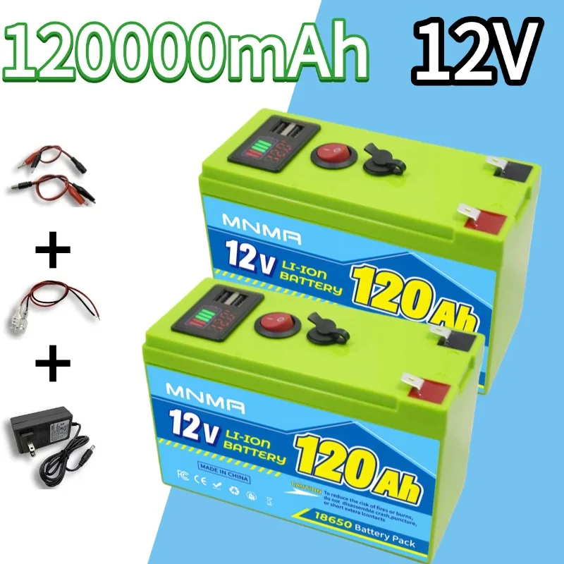 

Lifepo4 12V battery,Suitable for wind/solar energy, electric wheels, outdoor camping，120Ah large capacity，Deep cycle 4000+