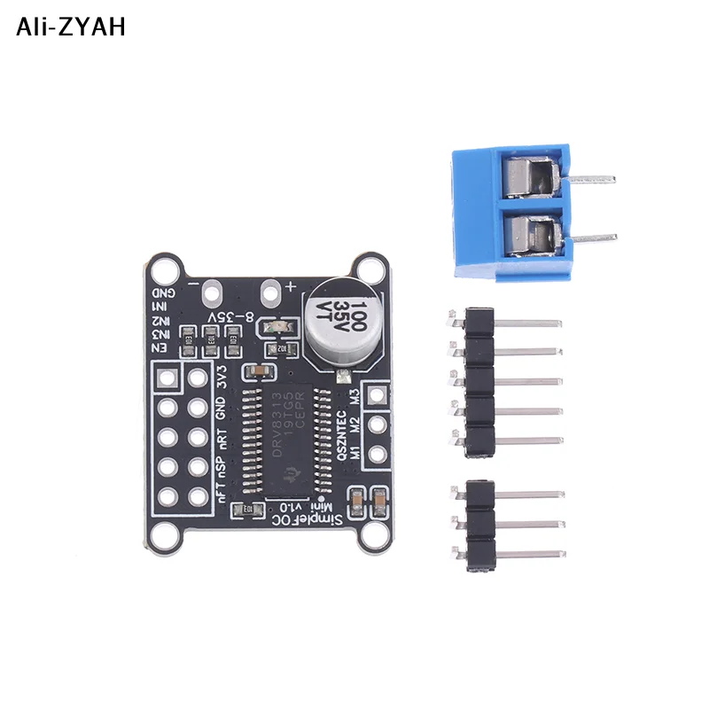 Simple FOC Mini DRV8313 Module DC Brushless Motor Driver Board SVPWM Control DC 8-35V