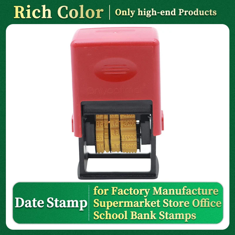 Self-inking Date Stamp MFG/EXP Date Stamp for Factory Manufacture Supermarket Store Office School Bank Stamps