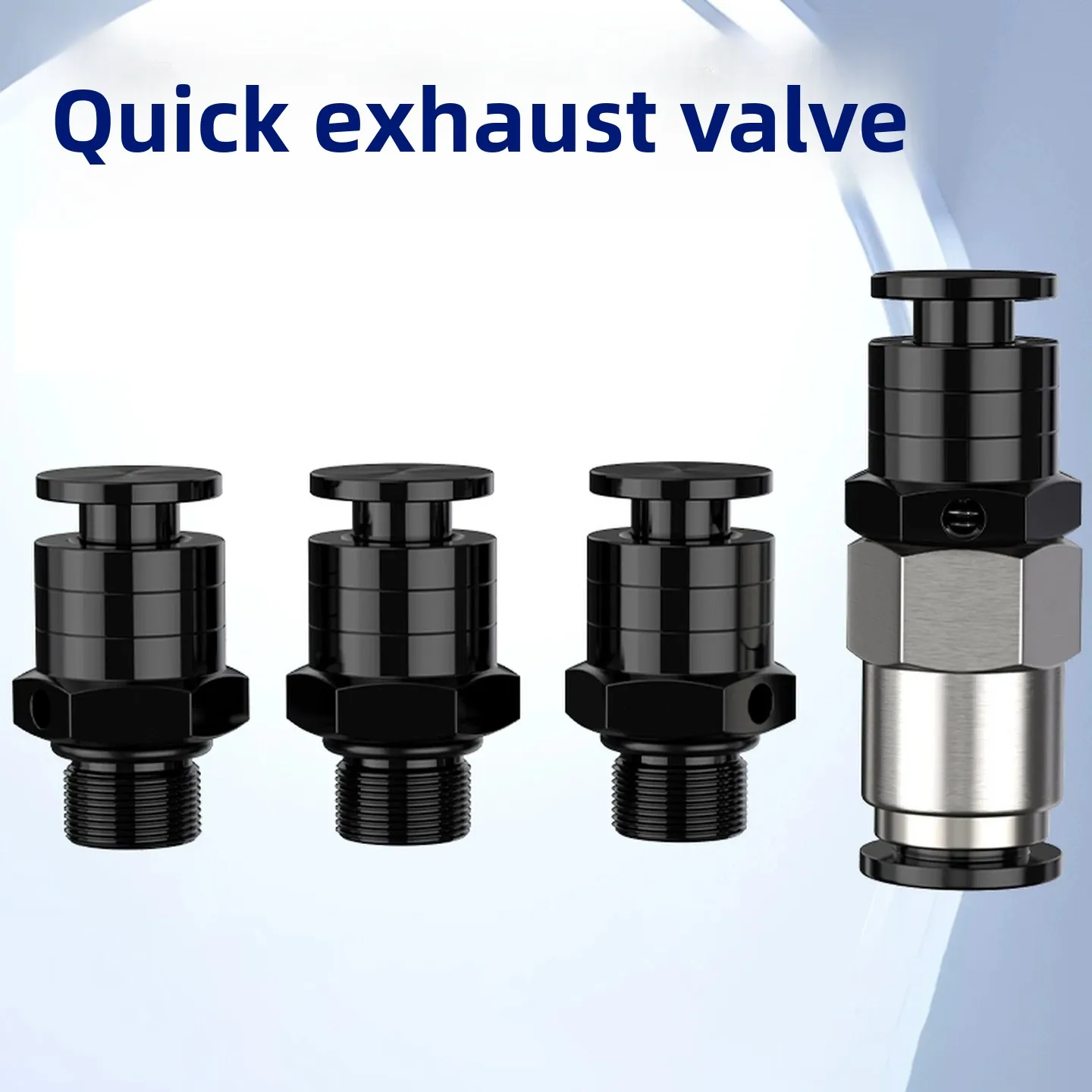 Pneumatic Quick Exhaust Valve Manual Push Button 1/8