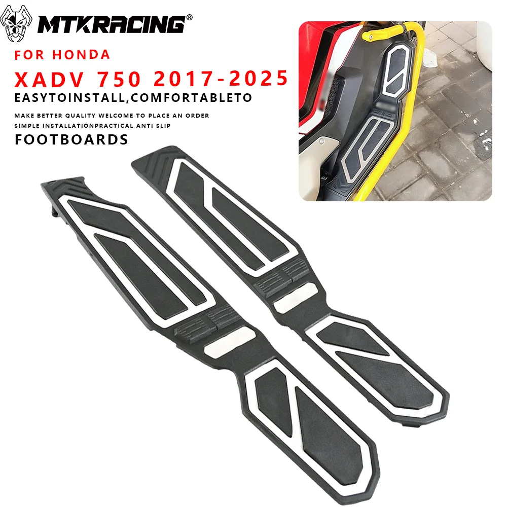 

MTKRACING For HONDA X ADV 750 XADV 750 XADV750 2017-2025 Rest Pads Pedal Plate Board Pedals FootBoard Motorcycle Footrest Foot