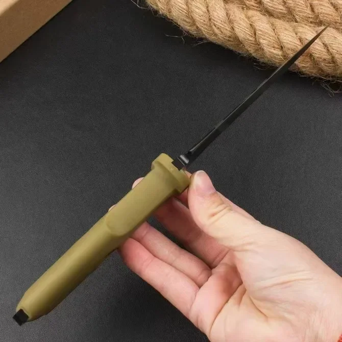 Exr الروماني القنصل مستقيم شفرة مثبتة سكين N690 شفرة النايلون الألياف الزجاجية مقبض التكتيكية الصيد EDC أدوات إنقاذ السكاكين هدية #5