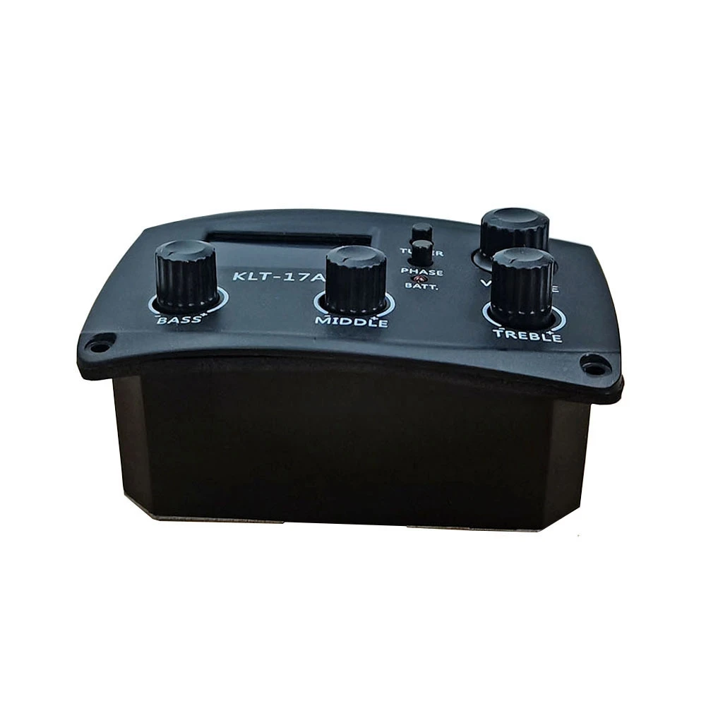 AA75-Akoestische Gitaar EQ Voorversterker Met Digitale Procedding Tuner 3-Band EQ Equalizer Met Tuner Gitaar Pickup