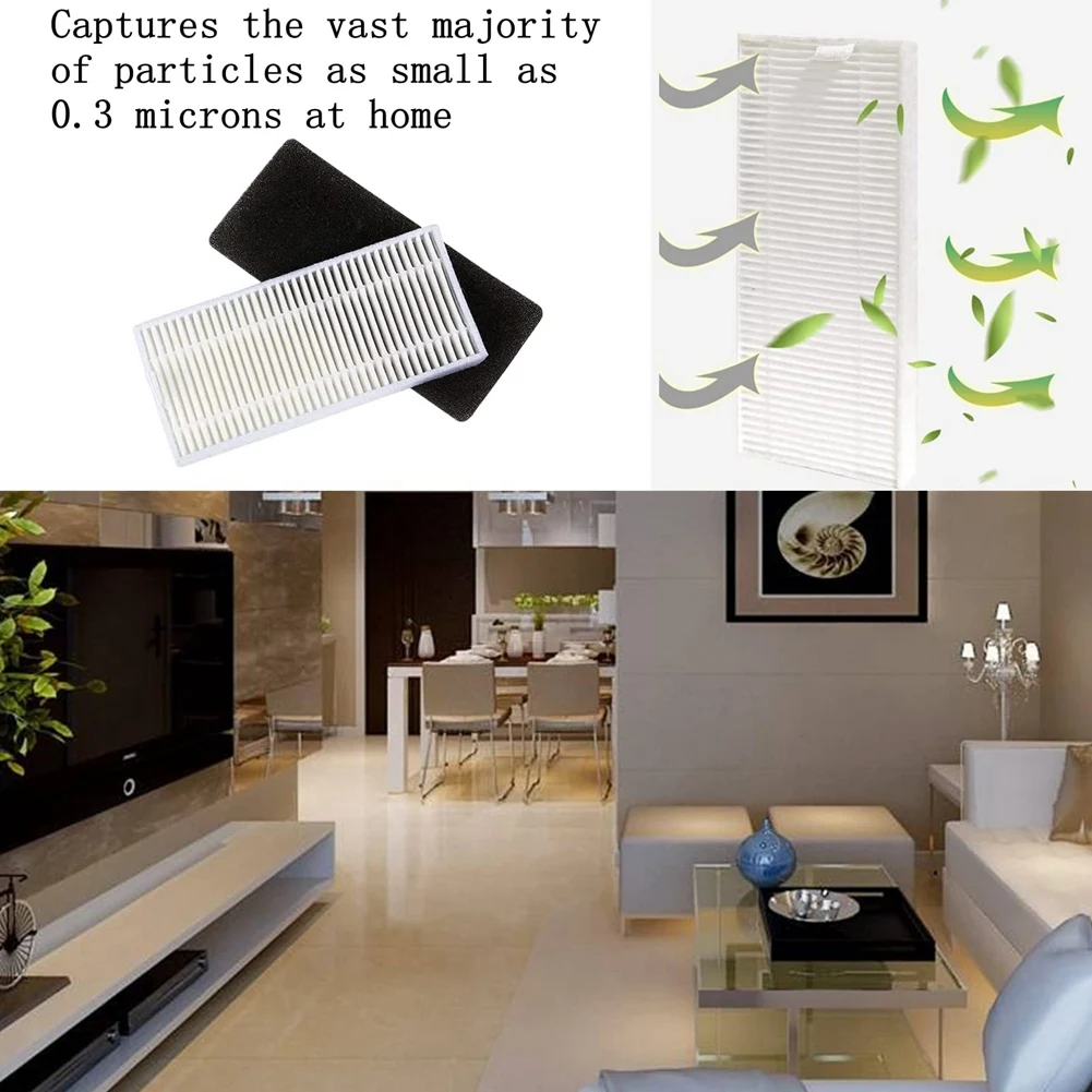 BAAY استبدال فلتر HEPA ملحقات فرشاة جانبية لـ OKP Life K2 K3 K4 Lefant M210 M210S M210B M213 جهاز آلي لتنظيف الأتربة