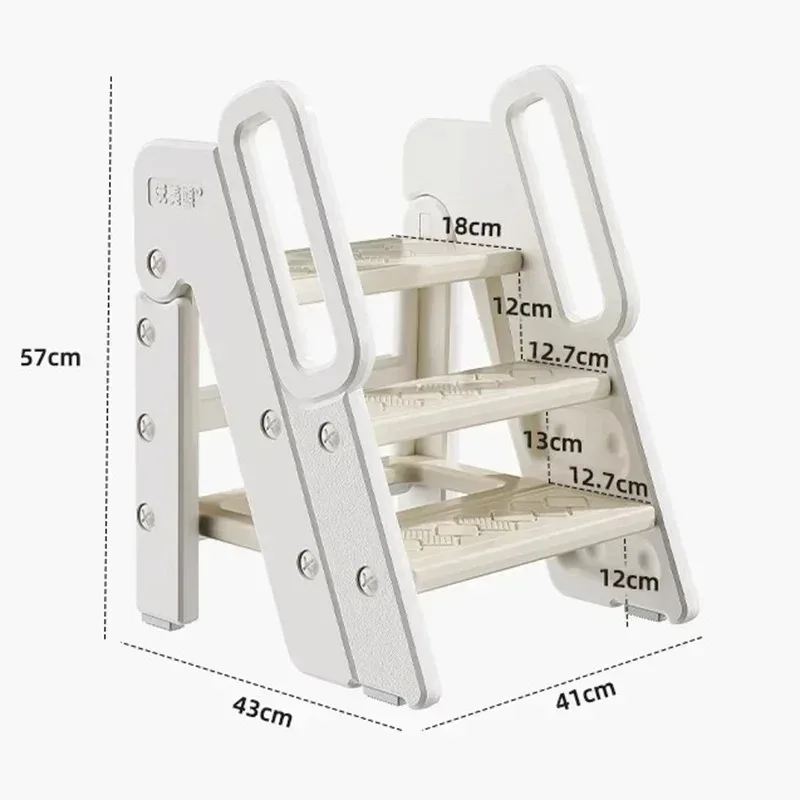 Multifunctional Ladder Folding Stairs Home Kitchen Small Car Wash Ladder Metal Decorative Simple Kids Sedie Steps Household