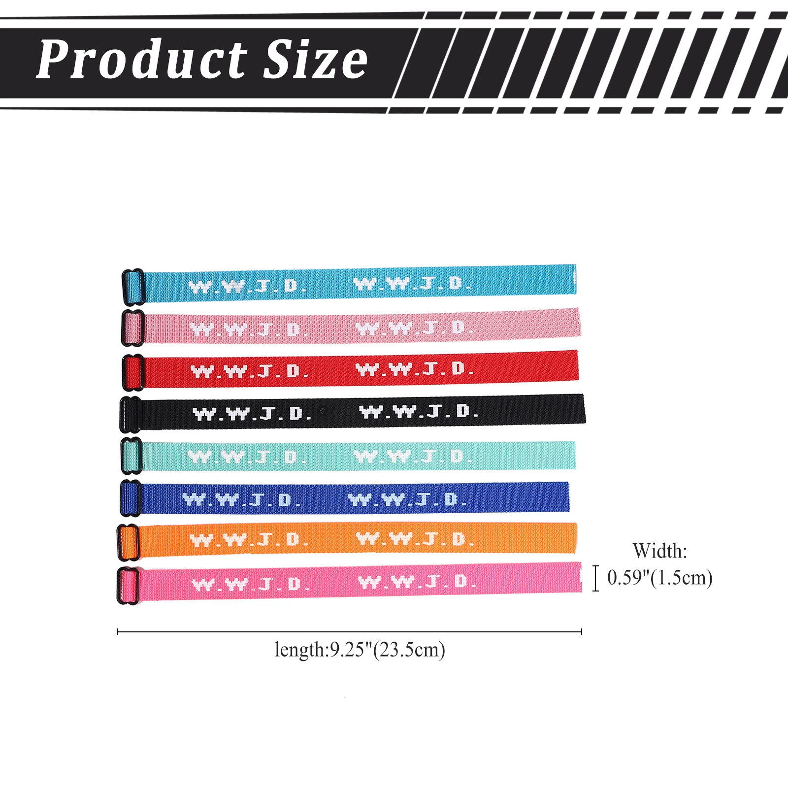 BONISKISS Men & Women WWJD Bracelet Religious Jesus Woven Bracelet Protective Prayer Inspirational Teen Girls Jewelry Gift