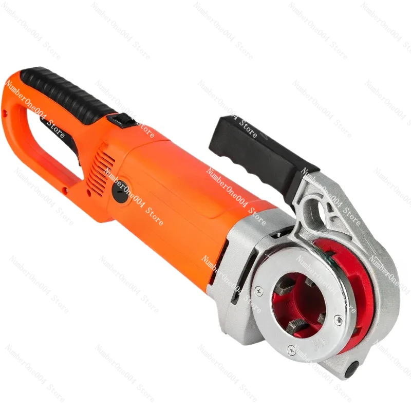 2000W Portable Hand-Held Electric Pipe Threading Machine  Household Hinged Plate Galvanized Pipe Threading Tool