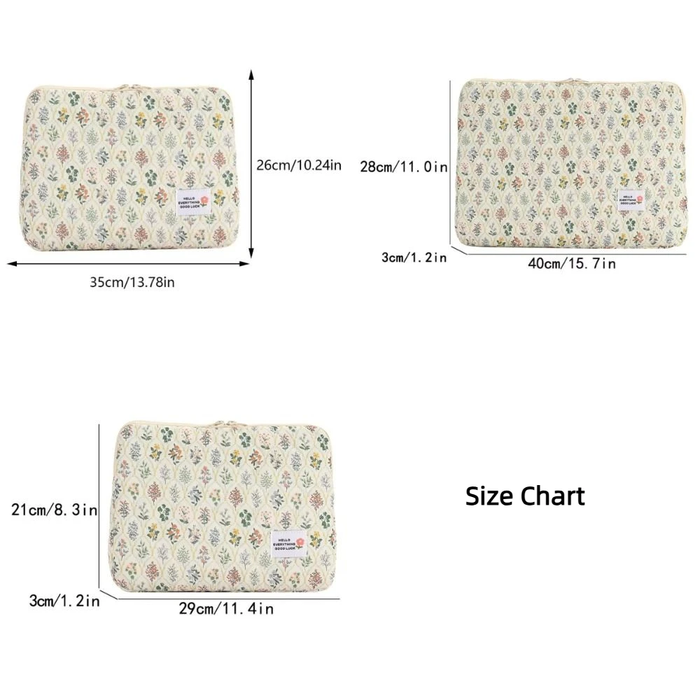 Étui pour ordinateur portable 11/13/15 pouces, antichoc, souple, pochette de protection pour tablette, sac intérieur Ins Flower, sac pour ordinateur portable HP/Dell/ASUS