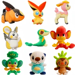 Плюшевая игрушка Pokemon Deerling, Victini, Snivy, emольга, Tepig, милый аниме Jirachi, Mewtwo, квилава, Gengar, искусственные животные, кукла