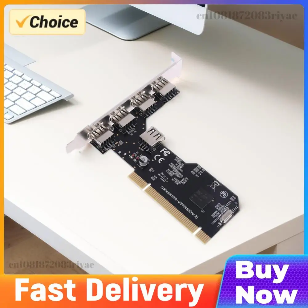 

5-портовая карта расширения USB 2.0 (4 внешних и 1 внутренний порты) с чипсетом NEC720101, адаптер PCI для настольных ПК