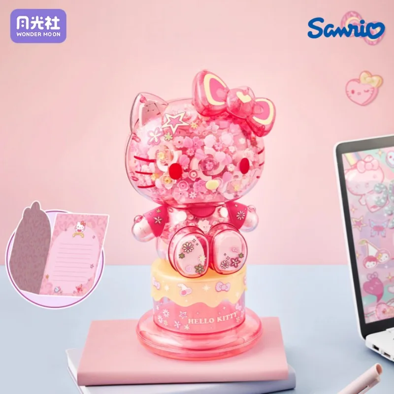 Hello Kitty Flower Cluster Assemblaggio Blocchi di costruzione Sanrio Grande Kawaii Anime Giocattolo Modello Ornamenti per il desktop Regalo di festa per bambini
