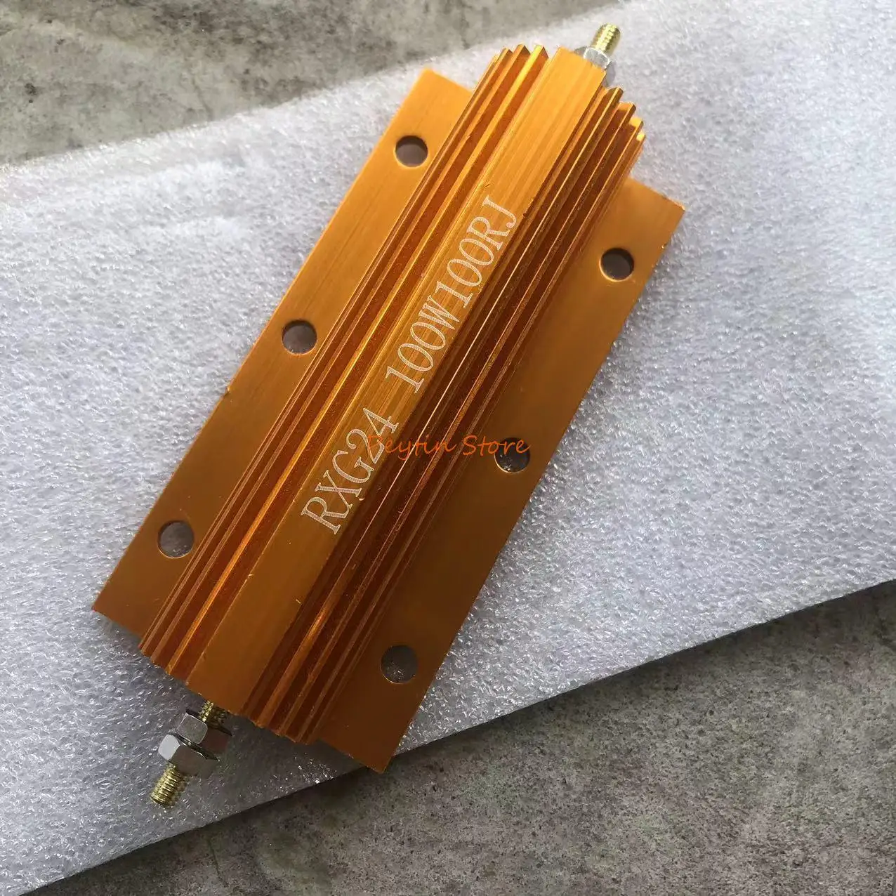 1pc-rxg24-100w-01r-02r-03r-05r-06r-07r-08r-1r-2r-3r-4r-5r-6r-8r-10r-20r-50r-100r-200r-500r-resistencia-com-carcaca-de-aluminio-dourada