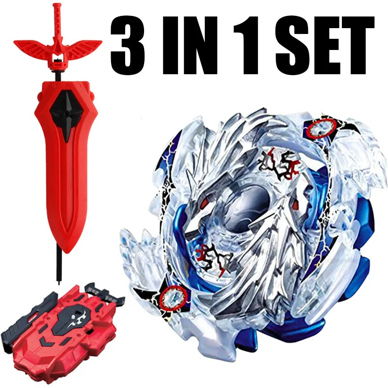 B-X TOUPIE BURST BEYBLADE Spinning Top Lost Longinus Luinor .N.Sp NIP Starter Set W/ NEW Sword LR Launcher
