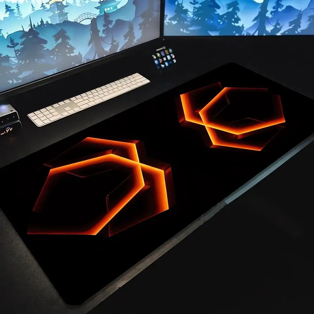 

Geometric Wings Pattern Mouse Pad Large Computer Office Table Mats XXL Anti-slip HD Gaming Keyboard Mousepads Long Desk Mat