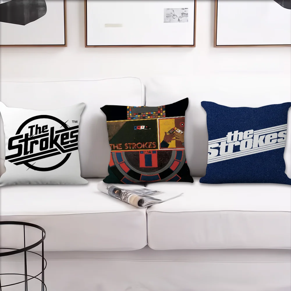 Rock Band The Strokes Comfortable soft Pillow Case for Sofa Living Room Home office Decor Protective Covers