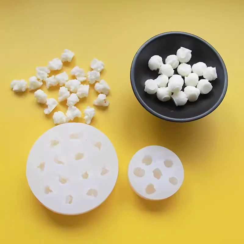 3D 12-hole Popcorn Shaped Silicone Mold Candy Chocolate Jelly Cake Making Molds DIY 12 Cavities Soap Baking Accessories