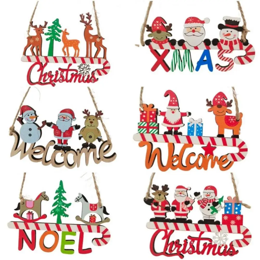 Snowman Tabletop Sign Decor Suspensible Wood Christmas Table Ornaments No Rough Edges Christmas Office Decor Crafts For DIY