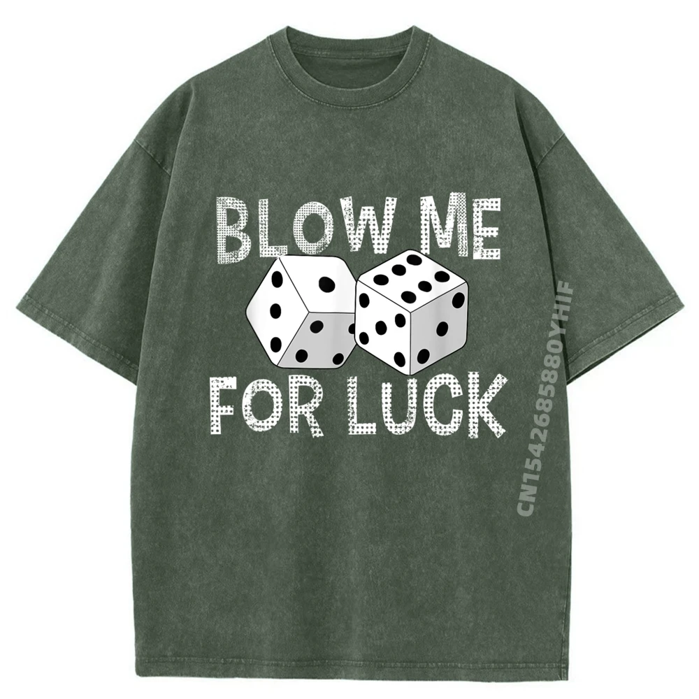 مضحك تفجيرني للحظ القمار محظوظ النرد الفطائر مكعبات مصمم تي شيرت الرجال الخريف Camiseta Masculina Vaporwave غسلها قميص
