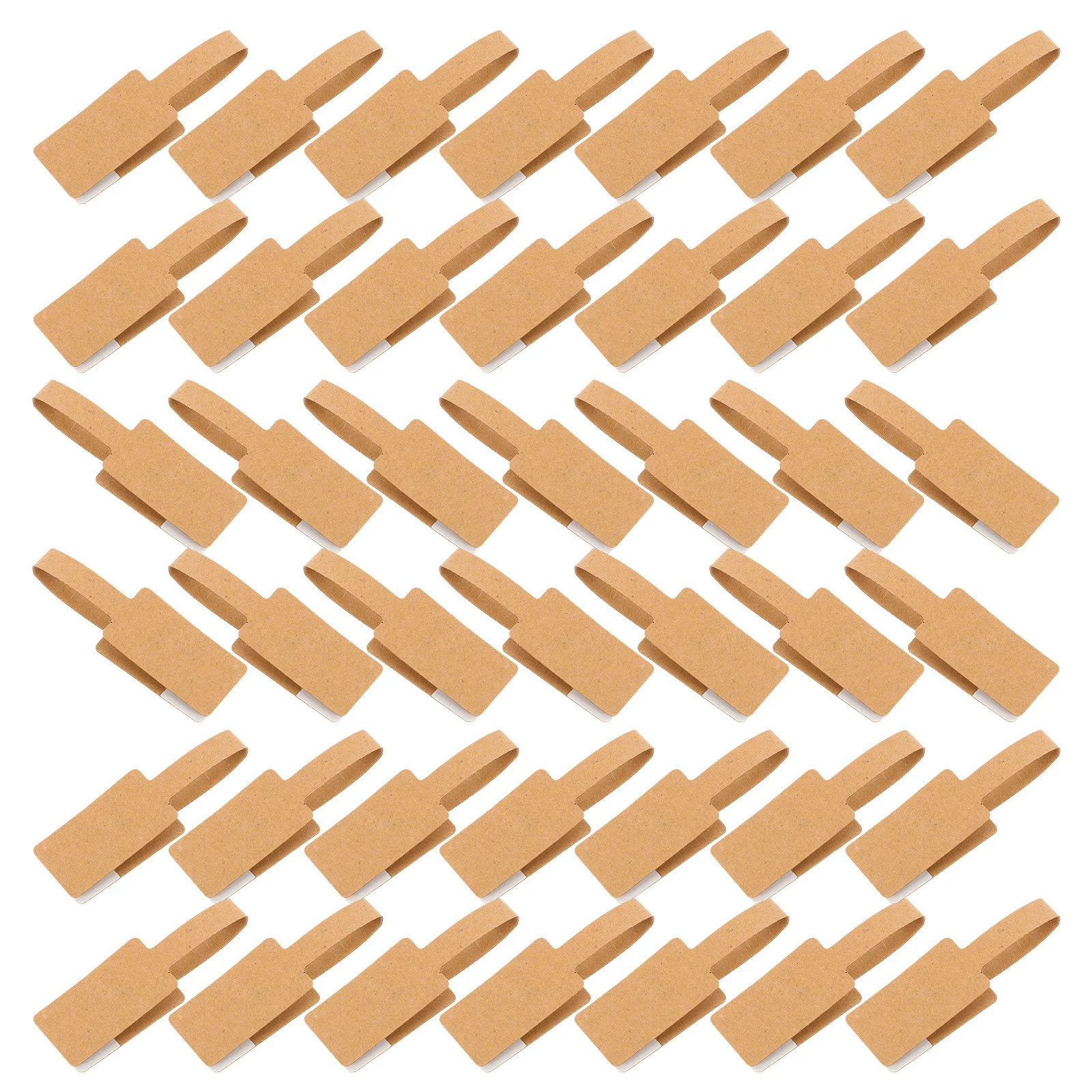 1개 블랭크 라벨 종이 10cm 정사각형 크래프트 행잉 태그 보석 가격표 스티커 가벼운 접착식 디스플레이 라벨 링