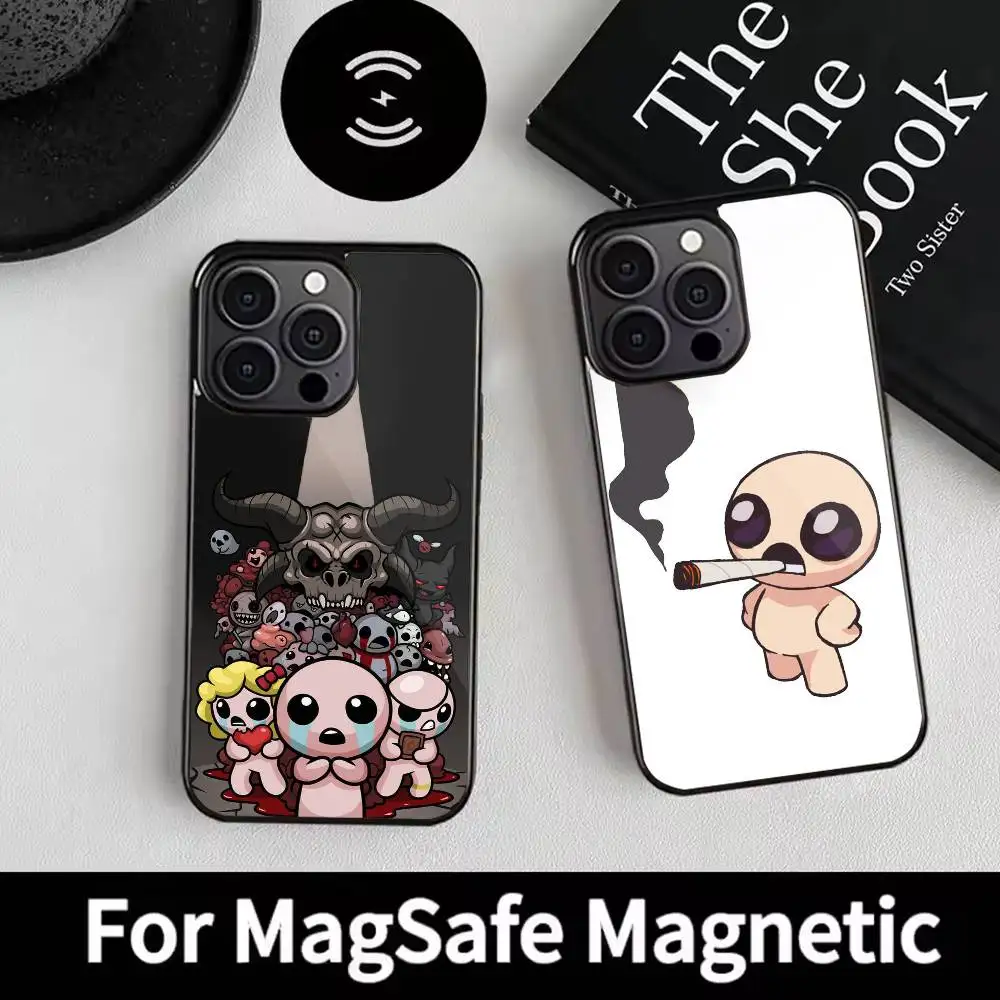 

Чехол для телефона «Игра в переплете» I-Isaac для iPhone 17, 16, 15, 14, 13, 12, Pro Max Plus для Magsafe Mirror, беспроводной магнитный чехол