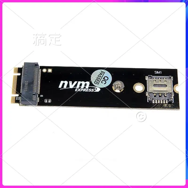 AP-M.2 B-Key Naar PCIE Adapter Riser Met Sim-kaartsleuf Voor 4G 5G LTE netwerkmodule M.2 M-Key/B-Key NVME Adapter
