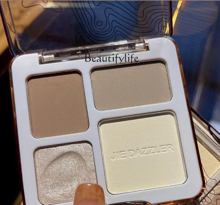 Four-Color Repair Highlight Repair-Body Comprehensive Plate Natural Matte Brightening Nose Shadow