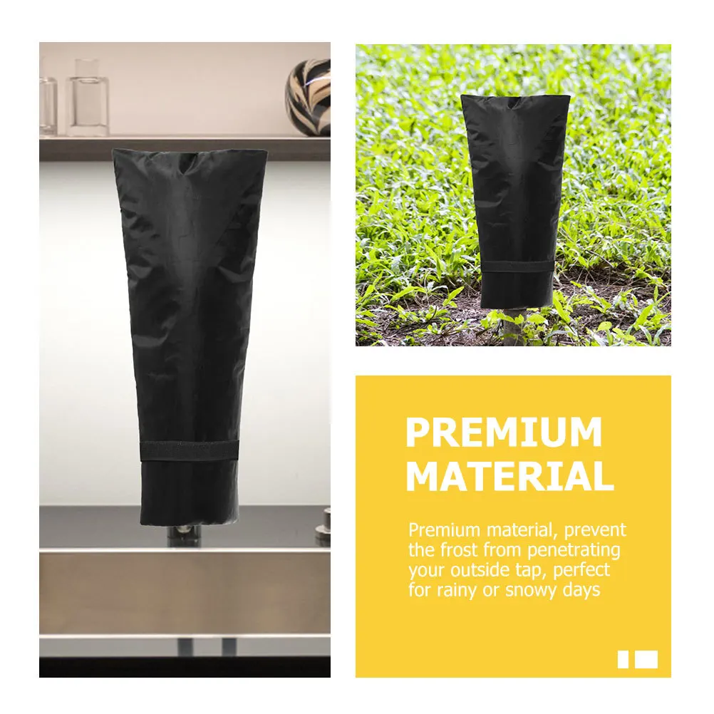 

Thickened Winter Faucet Cover Insulated Outdoor Protector Anti-Freeze Tap Protection Easy Install Reusable Winter Faucet Cover
