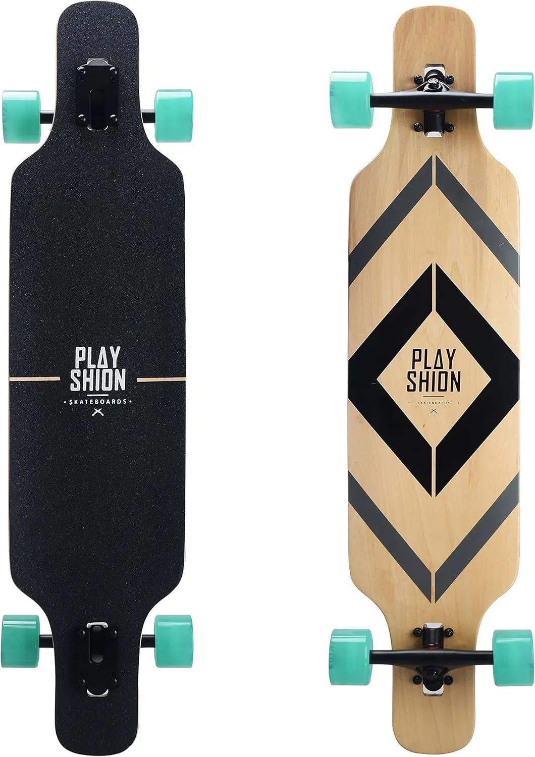 

39" Drop Through Longboard Skateboard Cruiser for Beginners, 250 LBS Capacity